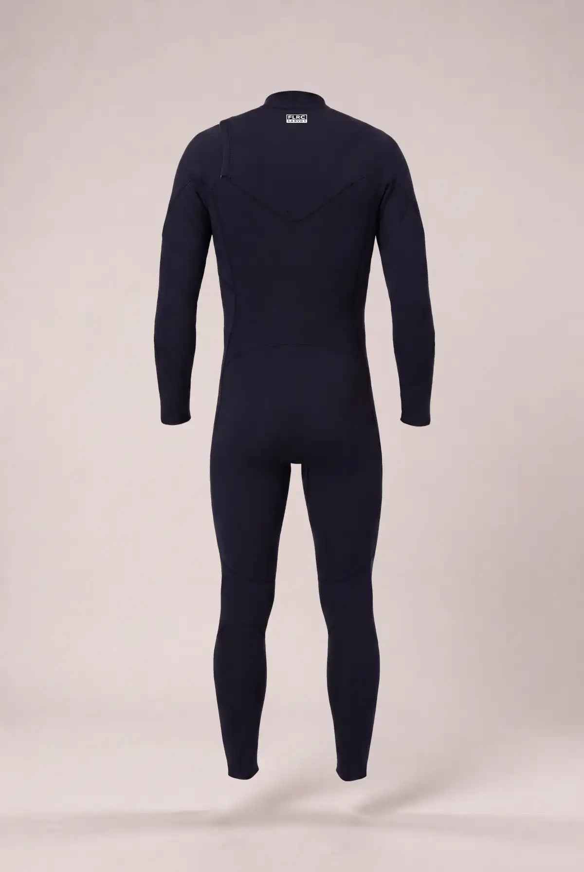 Sarvo II fullsuit back, outer face and back zip